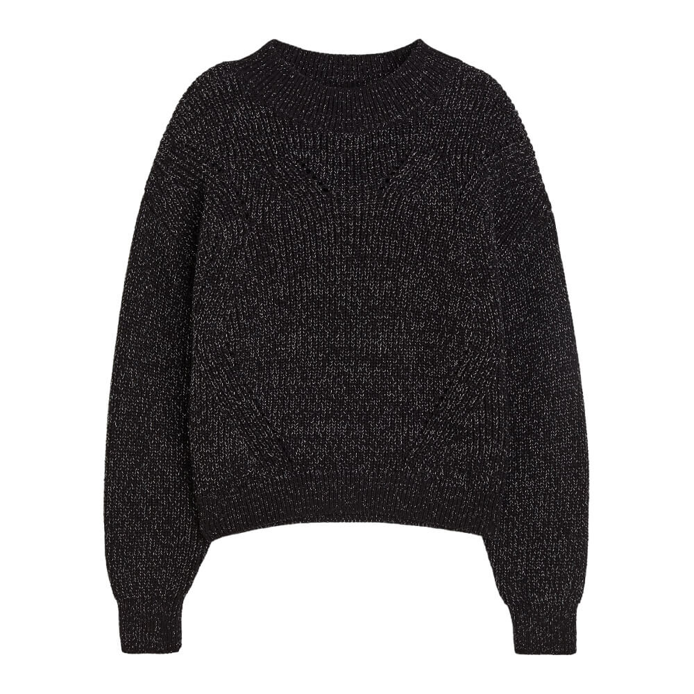 

Джемпер H&M Silver-colored Knit, черный