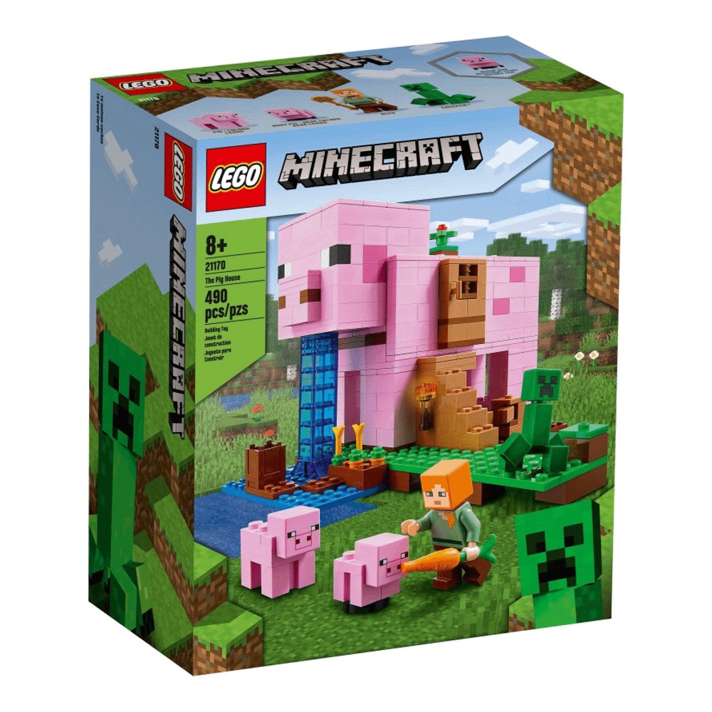 Конструктор LEGO Minecraft 21170 Свинья lego lego minecraft дом свинья