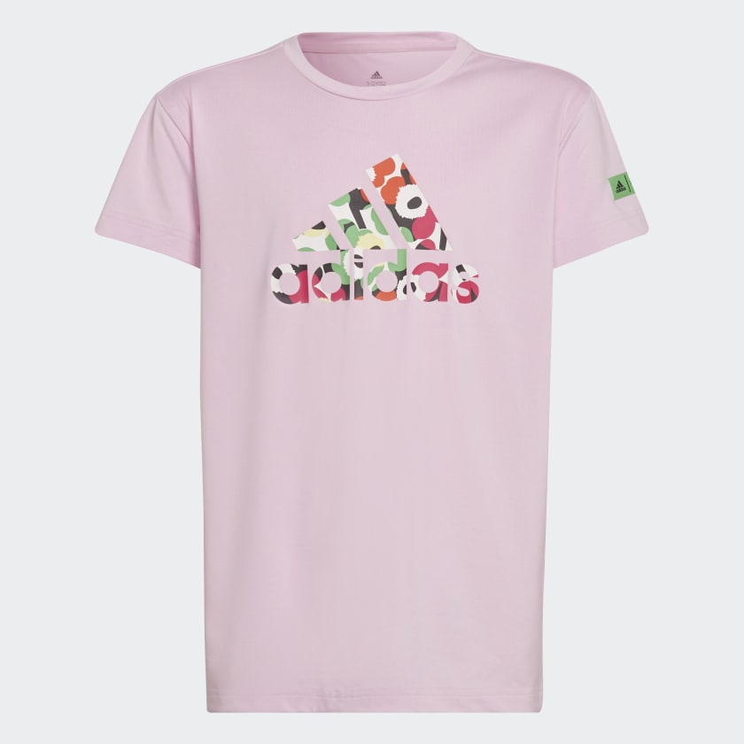 Футболка adidas x Marimekko AEROREADY Training Floral-Print, розовый/принт