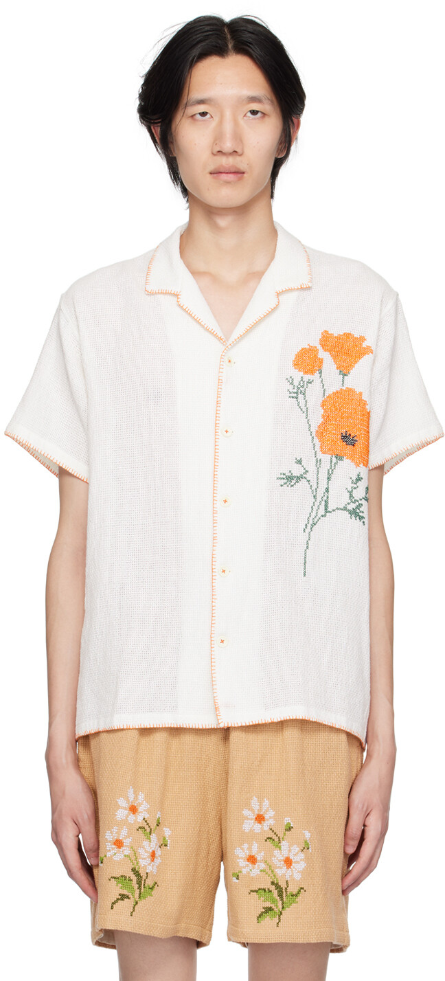 

Рубашка Off-White с вышивкой HARAGO