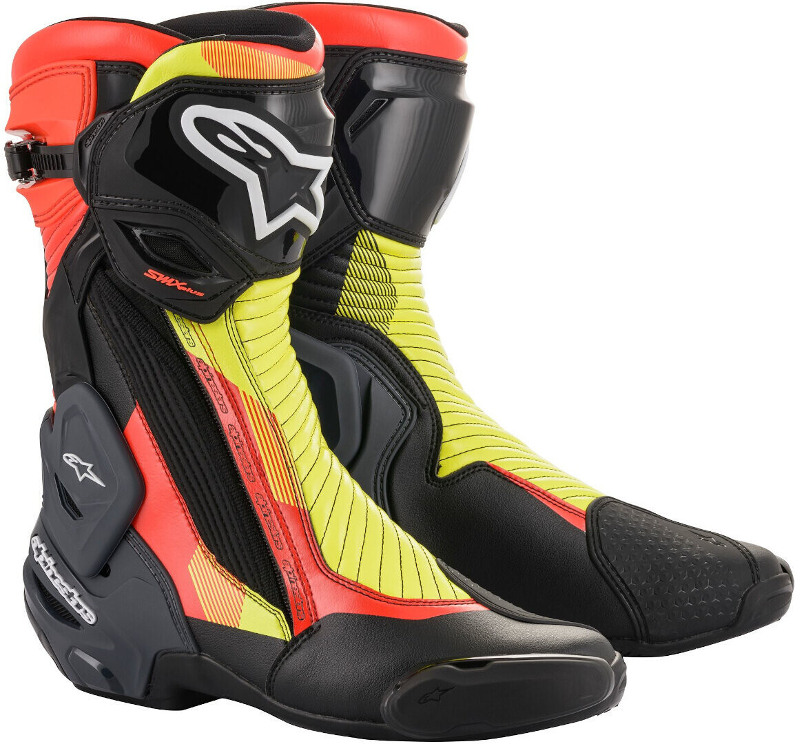 

Alpinestars SMX Plus v2 Мотоцикл сапоги, черный/красный/желтый