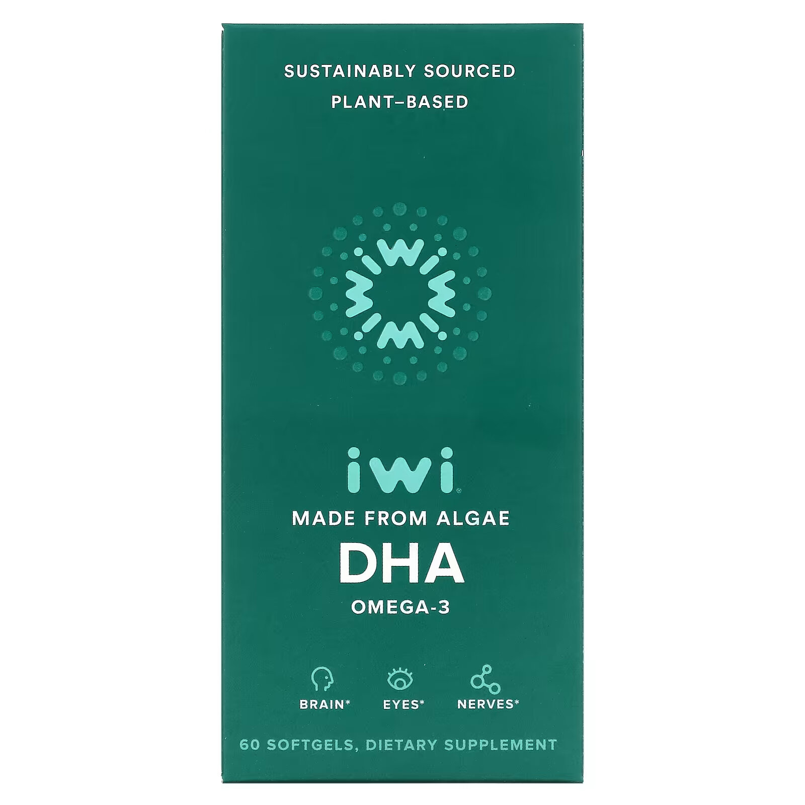 iWi, Омега-3 ДГК, 60 мягких таблеток iwi полный комплекс мультивитаминов и омега 3 для мужчин 60 мягких таблеток