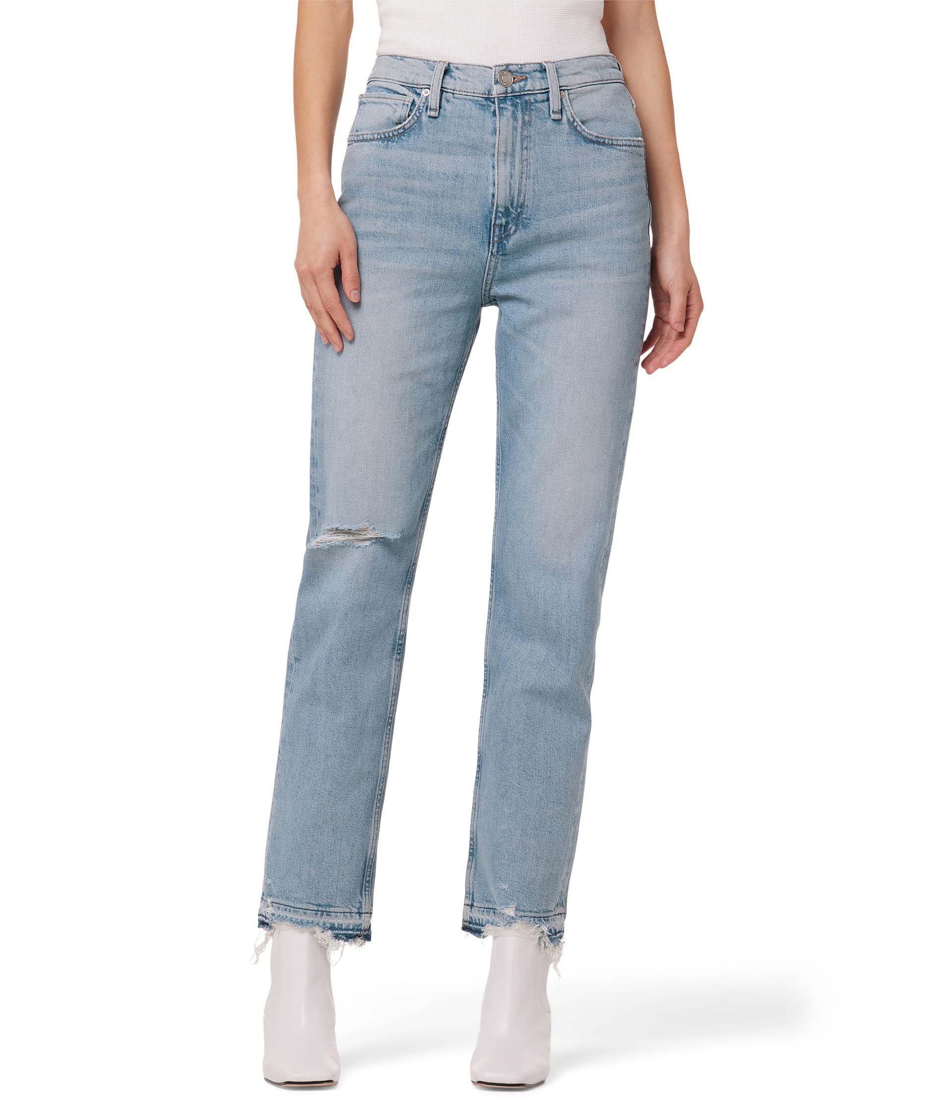Джинсы Hudson Jeans, Jade High-Rise Straight Loose Fit in Harmonic цена и фото