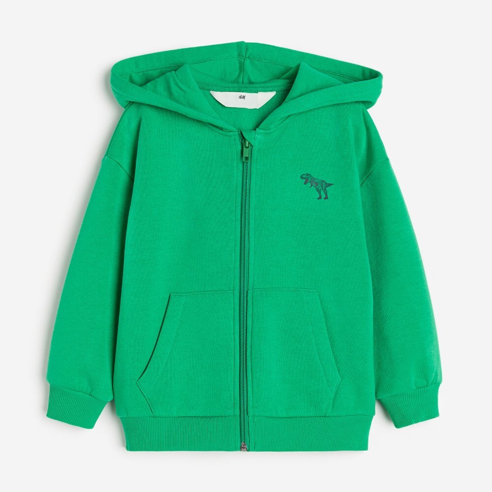 

Толстовка H&M Kids Hooded Dinosaur, зеленый