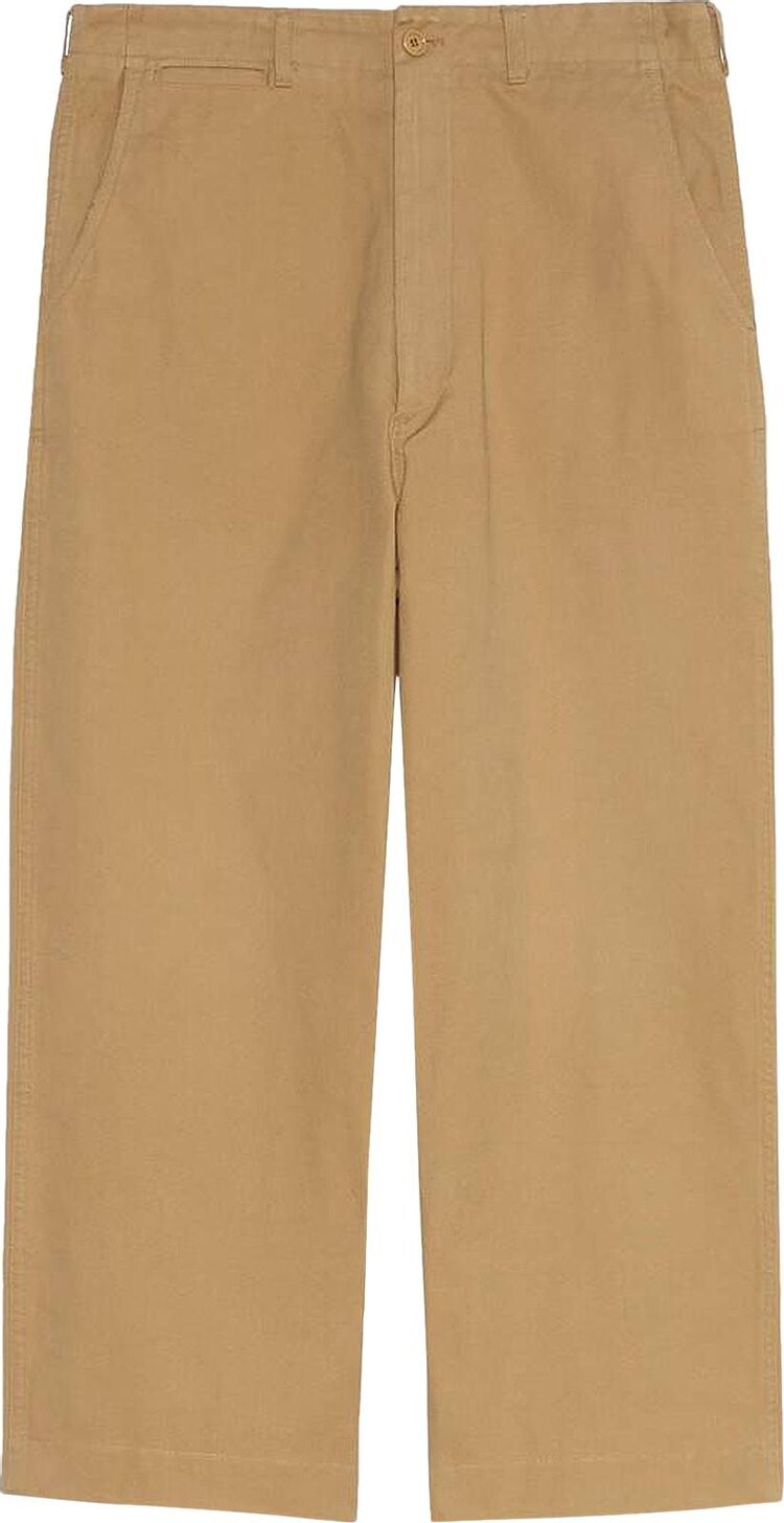 

Брюки Gucci Cotton Canvas Pant With Cat Beige, бежевый