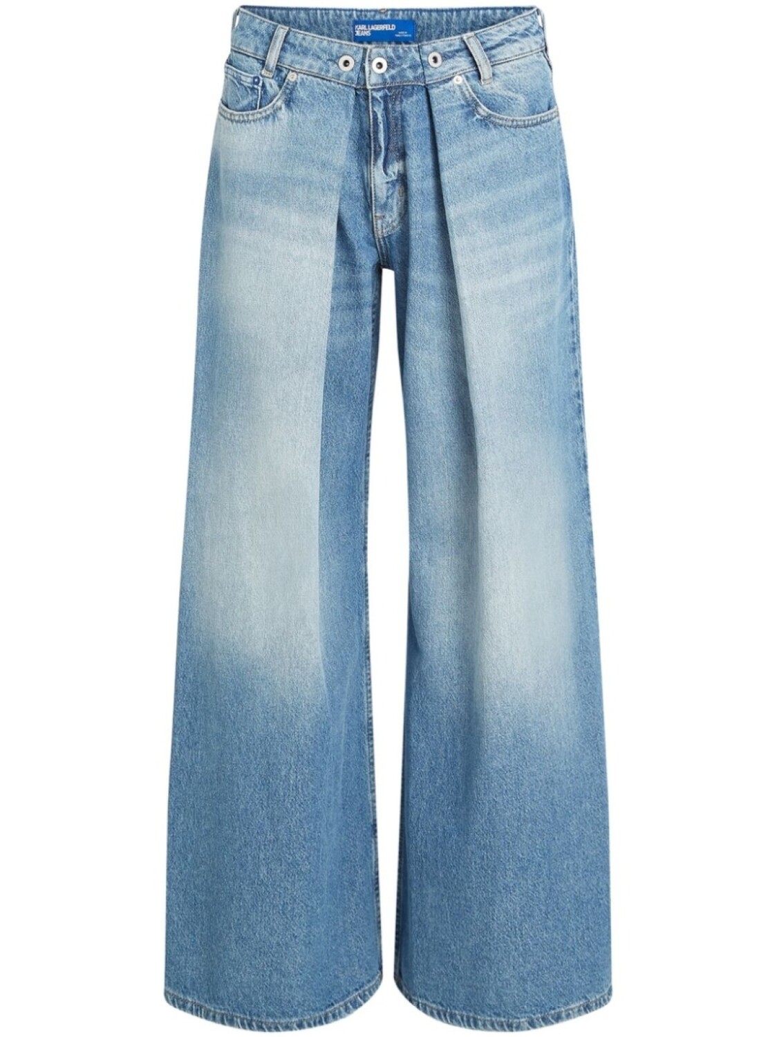 

Широкие джинсы со складками Karl Lagerfeld Jeans, синий