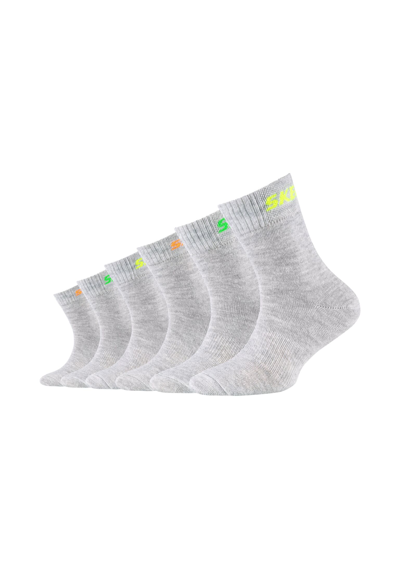 Носки Skechers 6 шт mesh ventilation, цвет fog melange