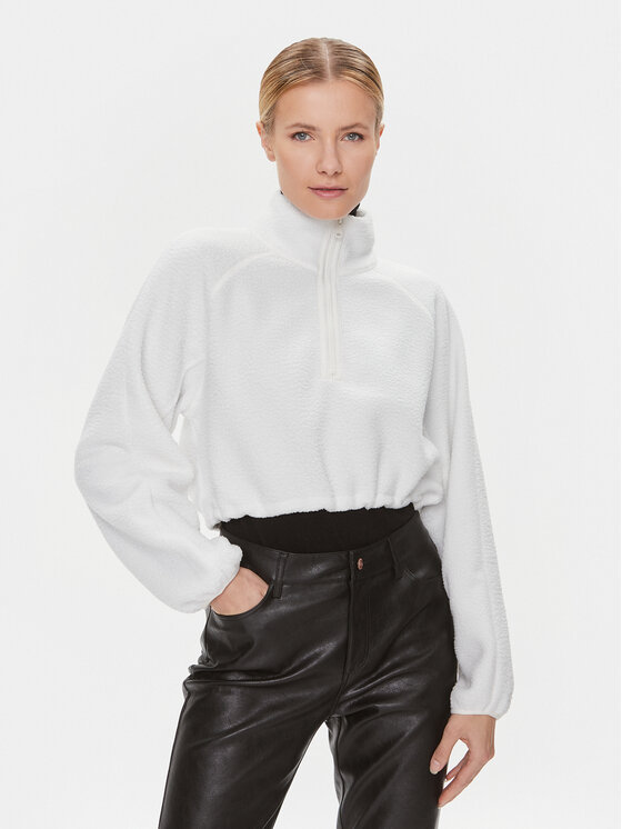 Флисовая куртка свободного кроя Calvin Klein, белый