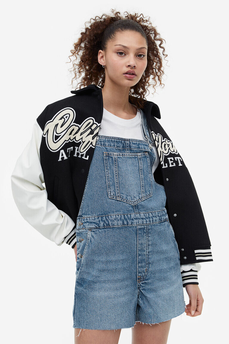 

Твиловые шорты-комбинезон H&M, синий