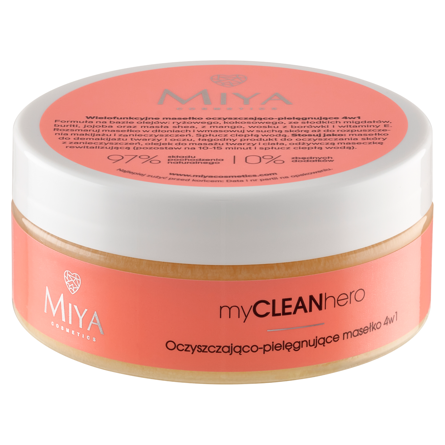 цена Очищающее и ухаживающее масло для снятия макияжа с лица Miya Cosmetics Mycleanhero, 70 гр