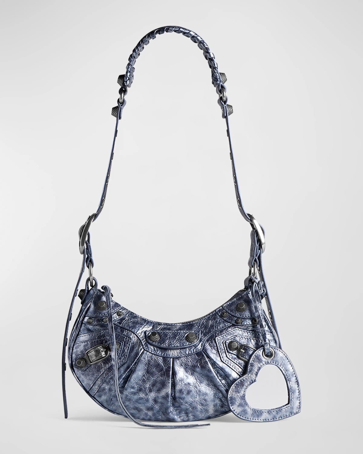 

Сумка на плечо Le Cagole XS с леопардовым принтом Balenciaga, цвет Dark Grey