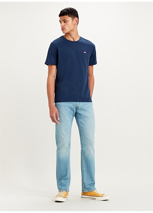 

Синяя мужская футболка с круглым вырезом SS CLASSIC HM TEE TR DRESS BLUES Levis, синий