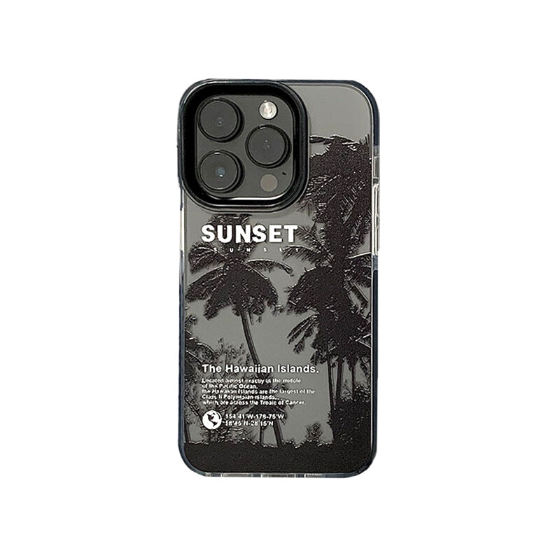 

Чехол для телефона Taowantong Tao Wantong, SUNSET lens protection black airbag anti-drop soft shell