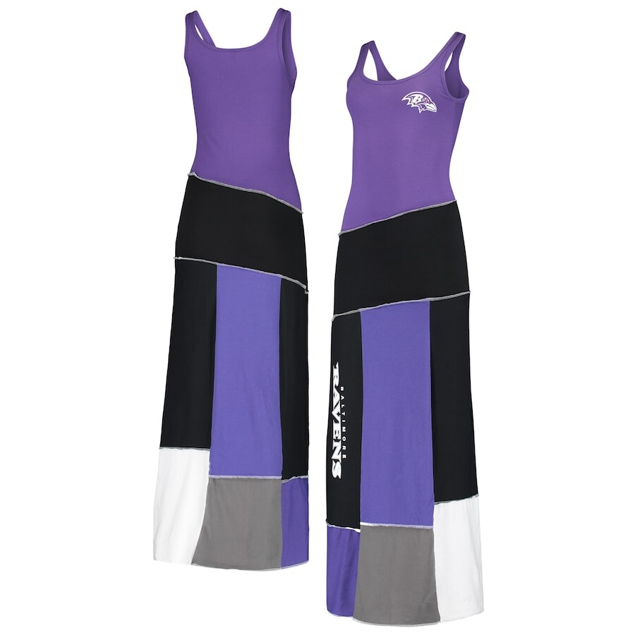 

Платье макси Refried Apparel Baltimore Ravens, фиолетовый