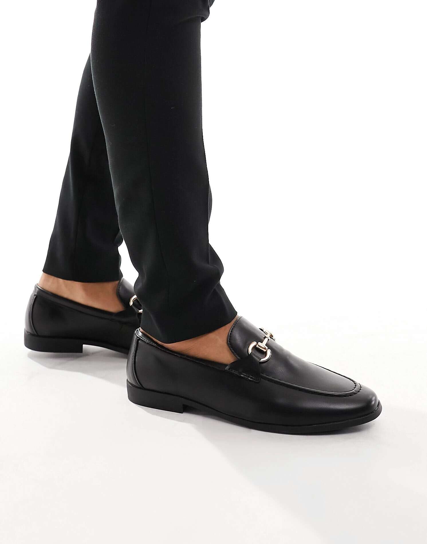 Черные лоферы New Look с барной стойкой нишевые моющиеся туфли без шнуровки bzees