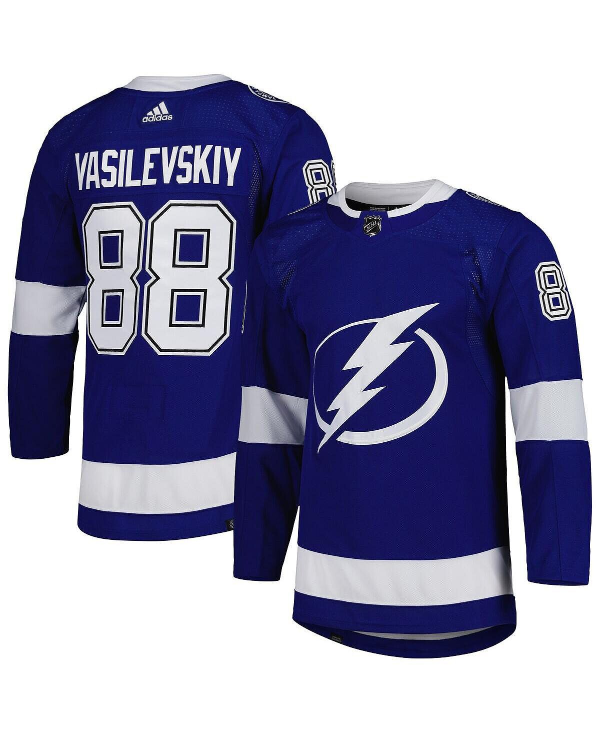 

Мужская синяя футболка для игроков Tampa Bay Lightning Андрей Василевский Primegreen Authentic Pro Player adidas, Синий, Мужская синяя футболка для игроков Tampa Bay Lightning Андрей Василевский Primegreen Authentic Pro Player adidas