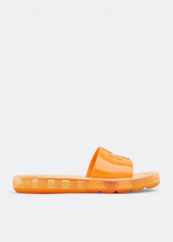 

Шлепанцы TORY BURCH Bubble Jelly slides, оранжевый