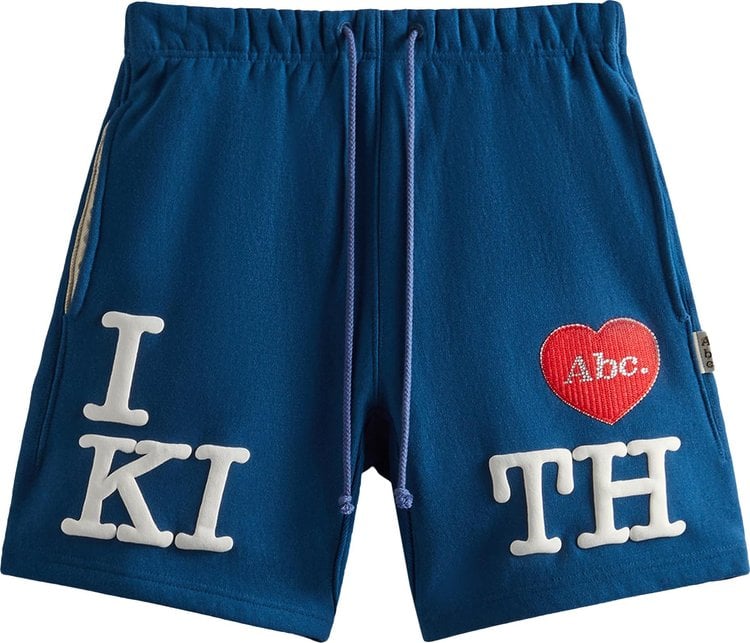 Шорты Kith For Advisory Board Crystals I Love Kith Short 'Navy', синий - фото