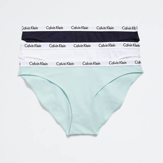 

Набор трусов Calvin Klein Carousel Cotton, 3 предмета, голубой/синий/белый