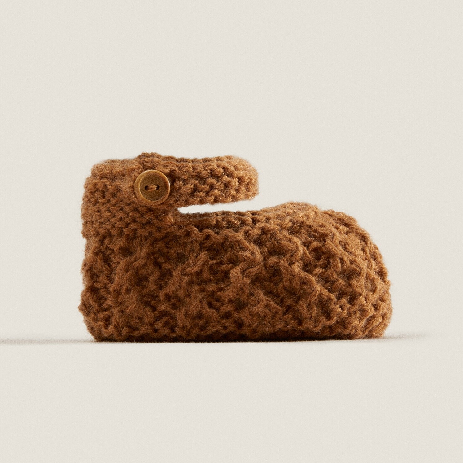 

Пинетки Zara Home Knit, темно-бежевый