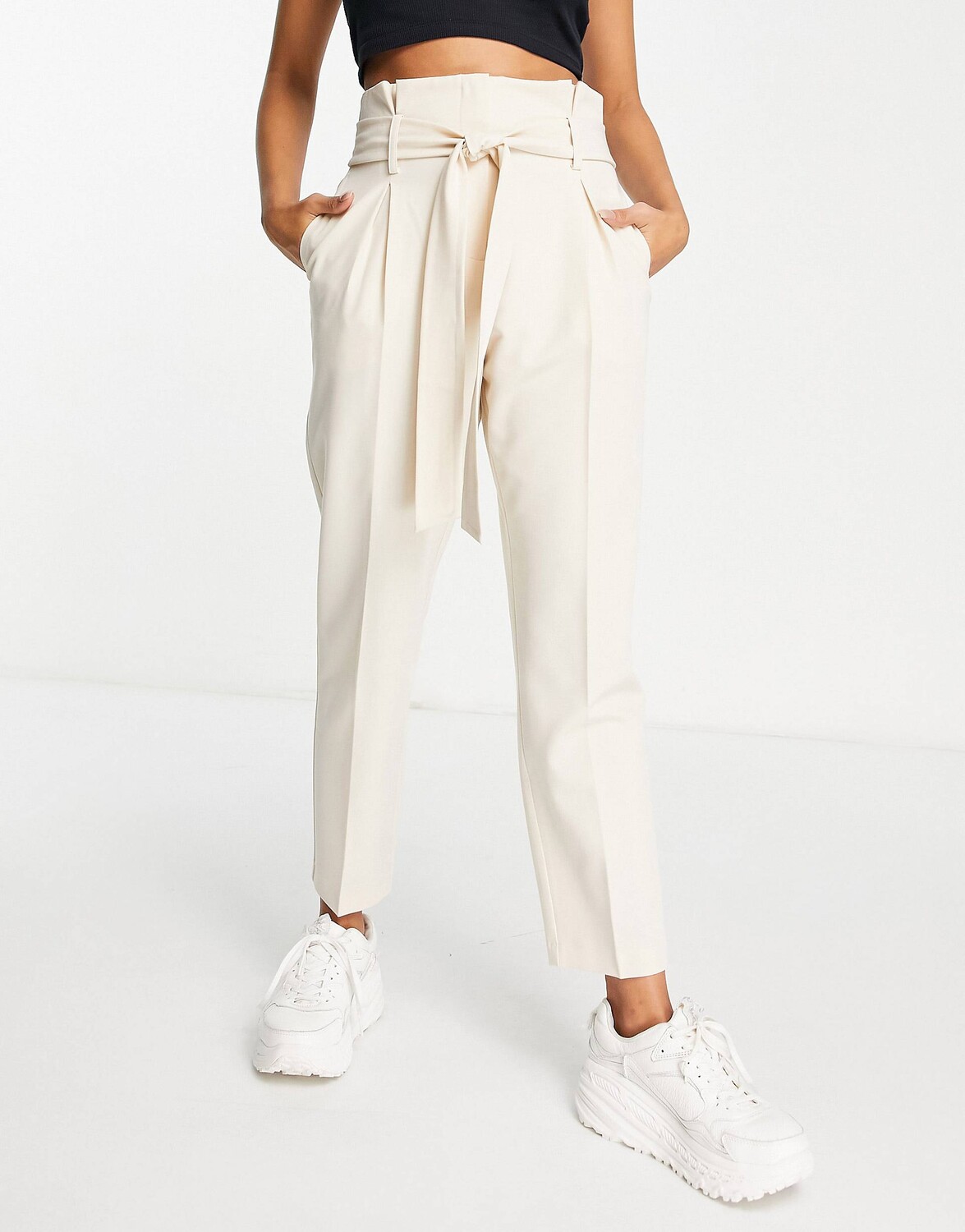 

Брюки Miss Selfridge из бумажного мешка с камнем