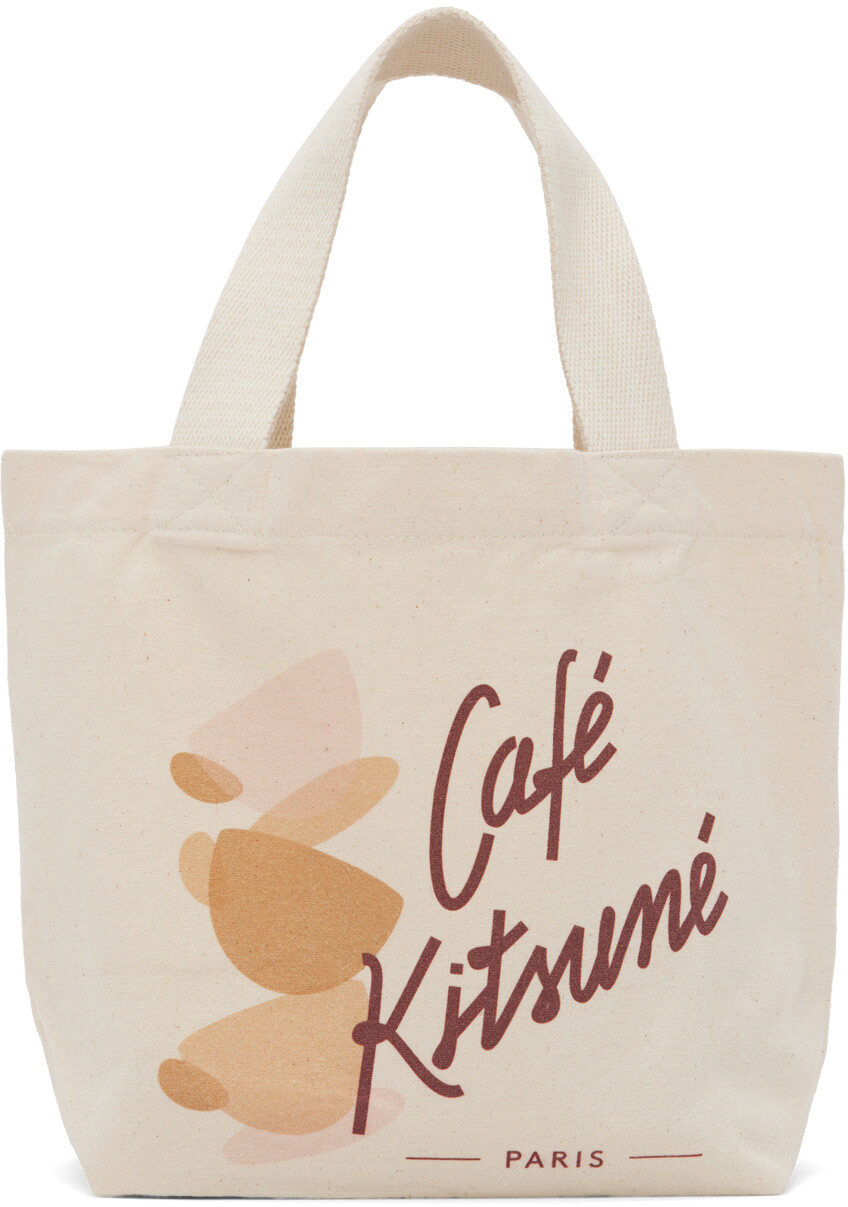 

Бежевая объемная сумка Mini Cup Cafe Maison Kitsuné