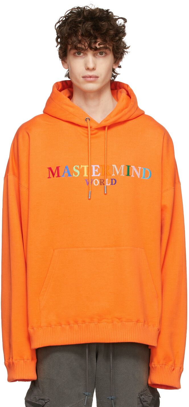 

Худи оранжевого цвета с вышитым логотипом mastermind WORLD