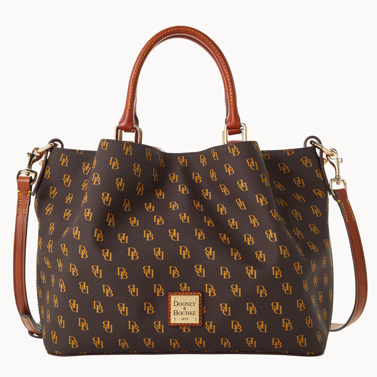 

Сумка Dooney & Bourke Gretta Brenna Satchel, коричневый/рыжий