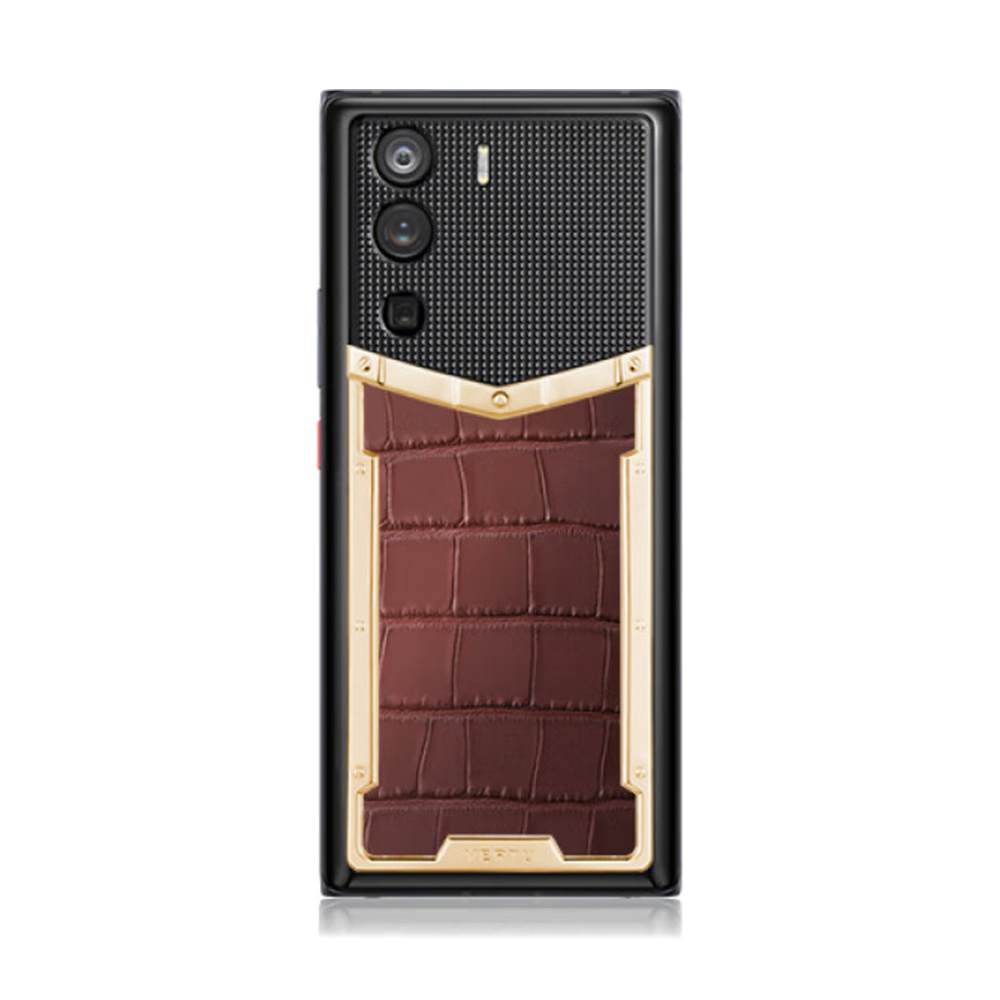 Смартфон Vertu Metavertu Alligator Gold, 18Гб/1Тб, 2 Nano-SIM,  черный/коричневый/золото