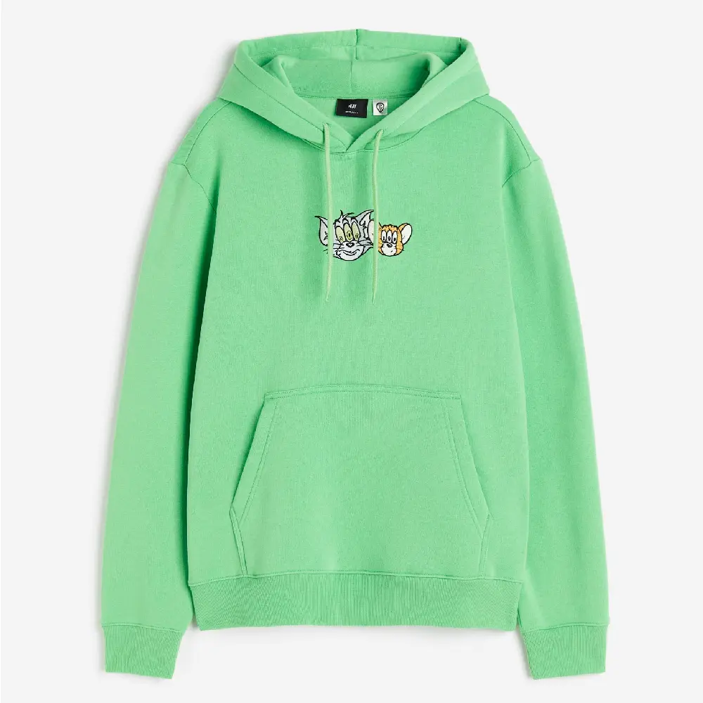 

Толстовка H&M Regular Fit Tom and Jerry, светло-зеленый