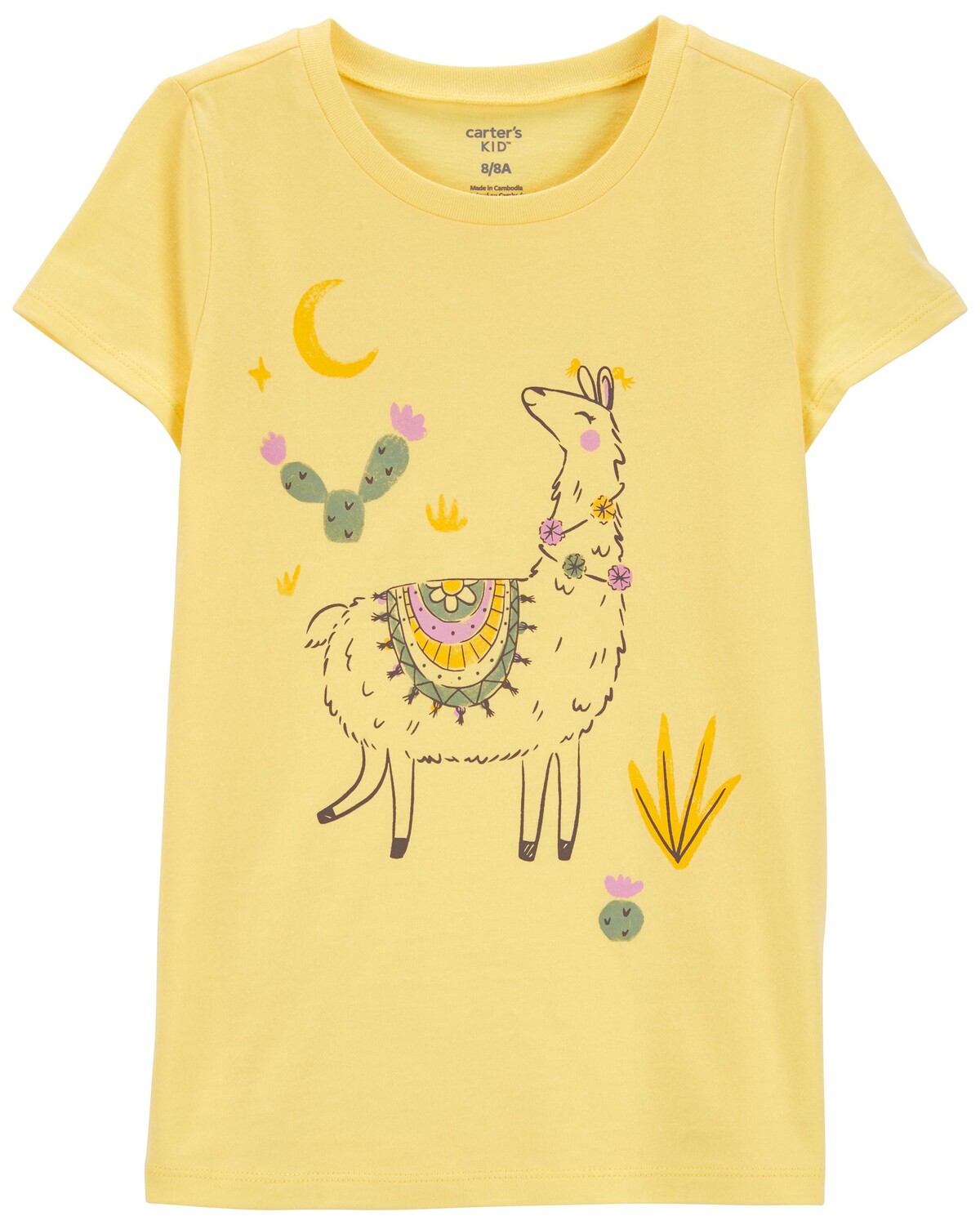 

Футболка Kid Llama из джерси Carter's, желтый