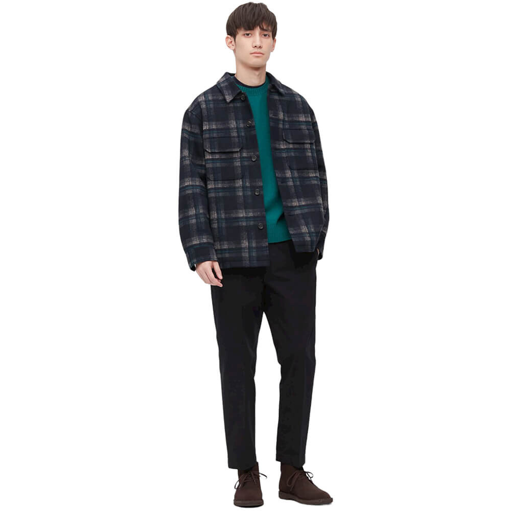 

Брюки Uniqlo Smart Cotton, темно-синий