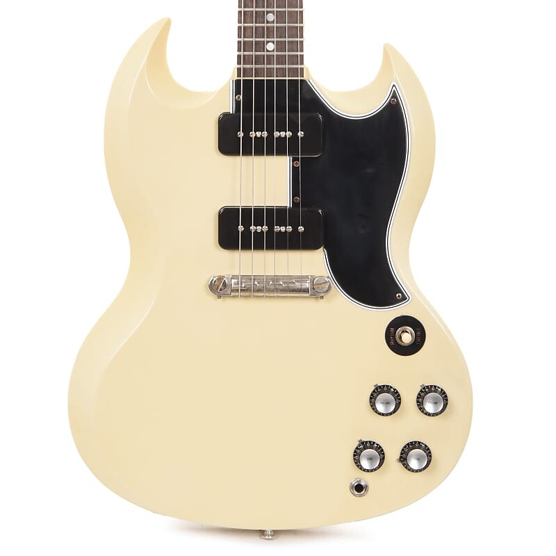 

Gibson Custom Shop 1963 SG Special Reissue Antique Polaris White VOS (серийный номер CME01779)
