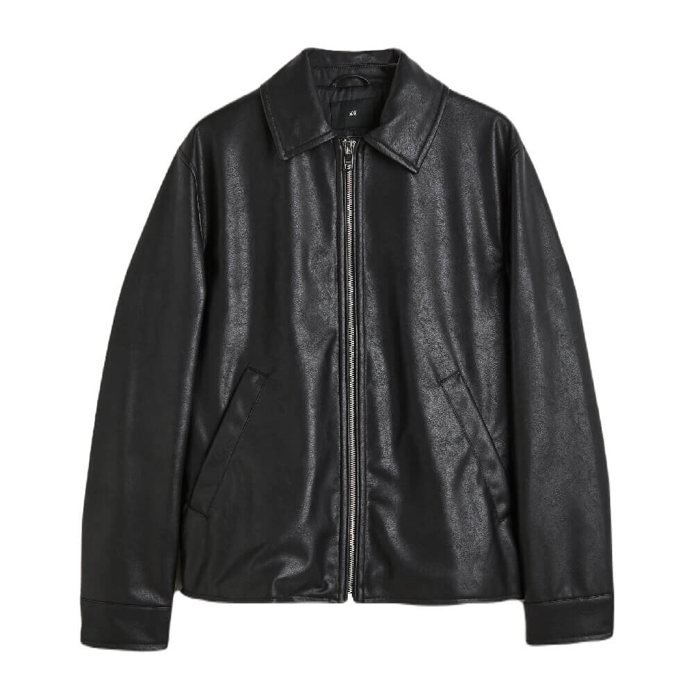

Куртка из искусственной кожи H&M Faux Leather, черный