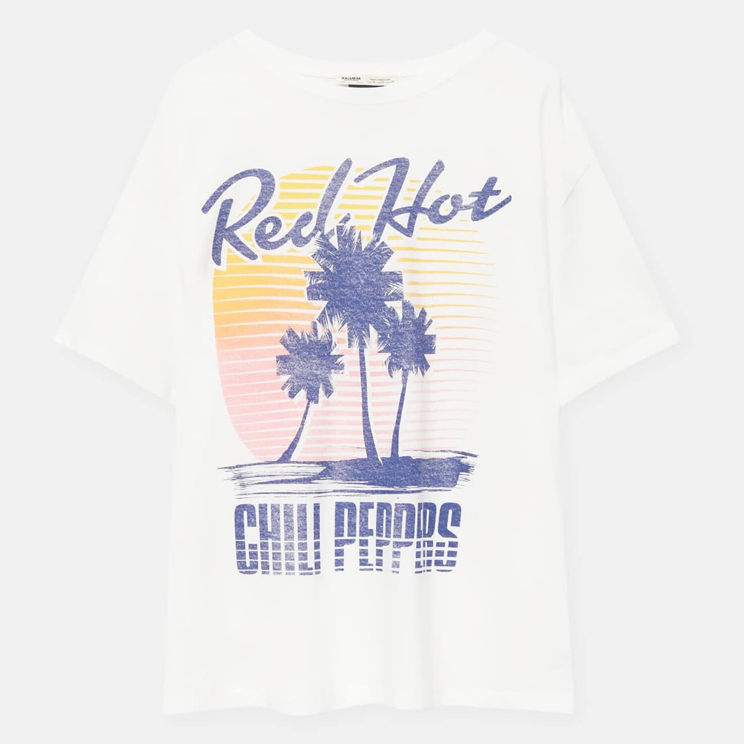 

Футболка Pull&Bear Red Hot Chili Peppers, белый