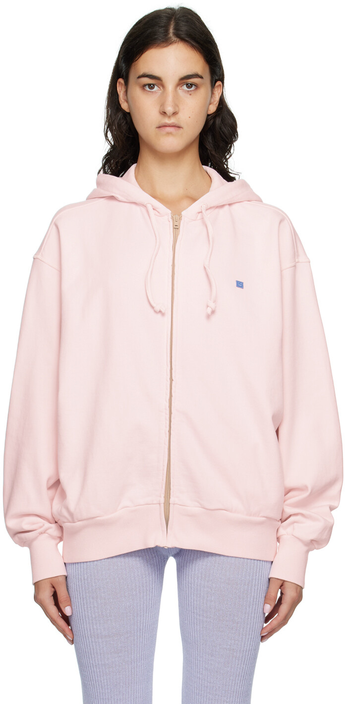 

Розовый худи на молнии Acne Studios