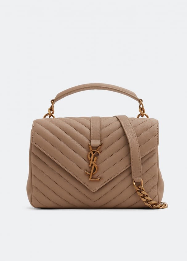 

Сумка SAINT LAURENT College medium chain bag , бежевый