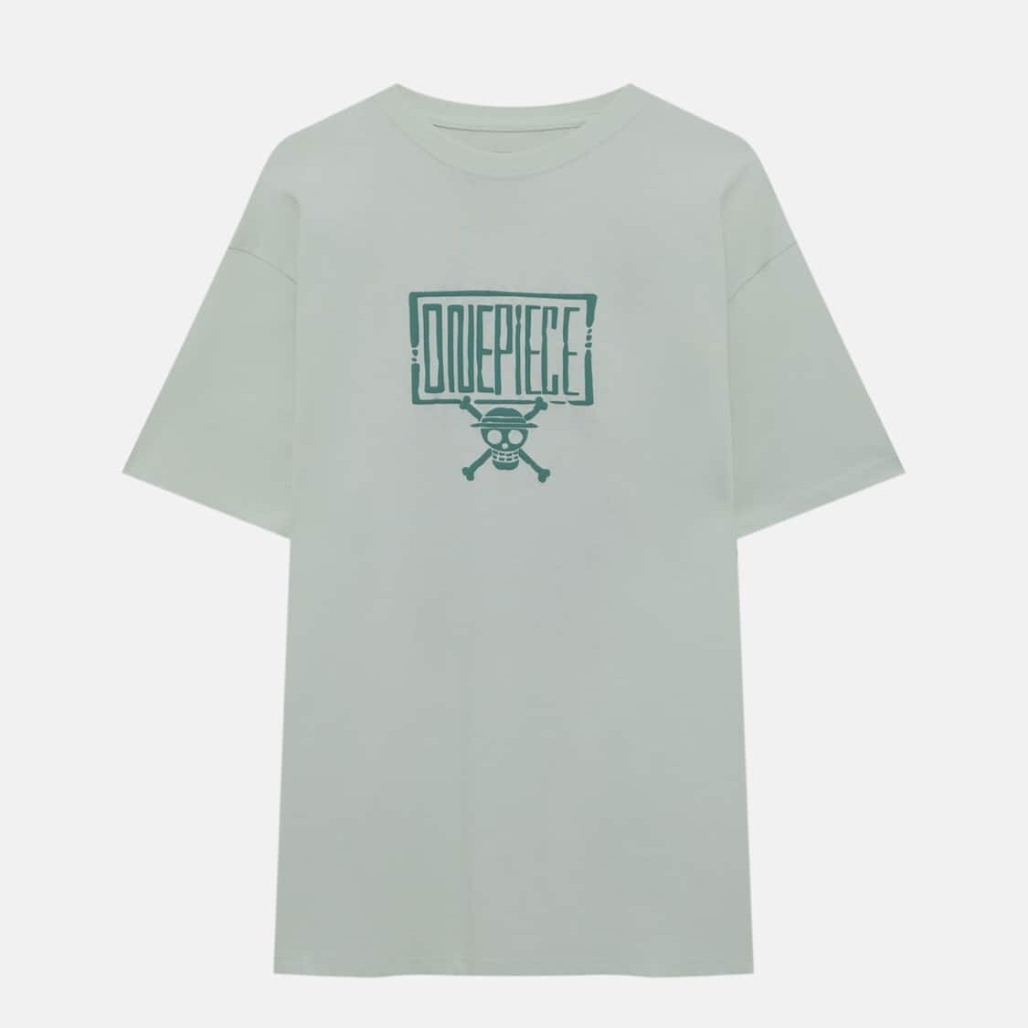 

Футболка Pull&Bear One Piece Short Sleeve, светло-бирюзовый, Зеленый