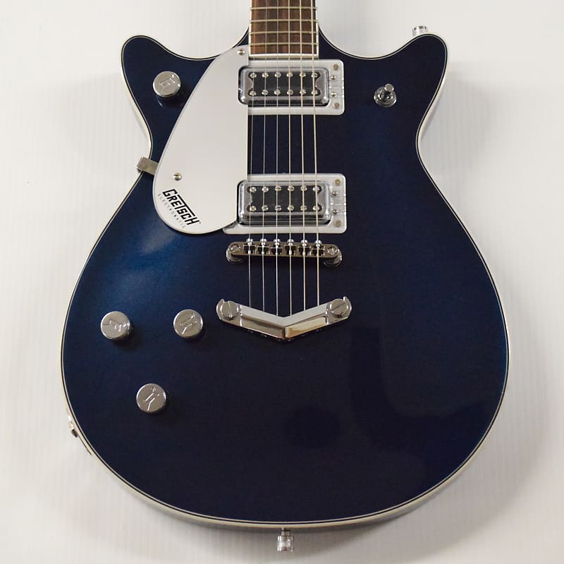 Электрогитара для левшей Gretsch G5232LH Electromatic Double Jet FT - Midnight Sapphire G5232LH Electromatic Double Jet FT Left-Handed Electric Guitar 2019 electric scooter accessories double drive external gear belt double motor n5065 truck kits power group 83mm electric wheel