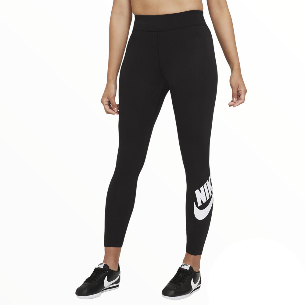 

Леггинсы Nike Sportswear Essential High-Waisted Logo, черный