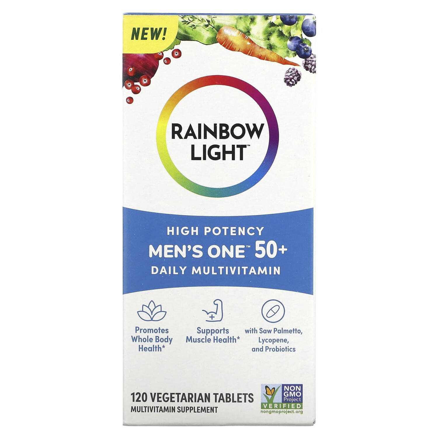 

Мультивитамины Rainbow Light, высокая эффективность, 120 вегетарианских таблеток