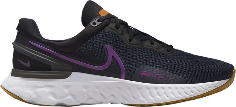 Кроссовки Nike React Miler 3 'Blackened Blue Vivid Purple', синий - фото