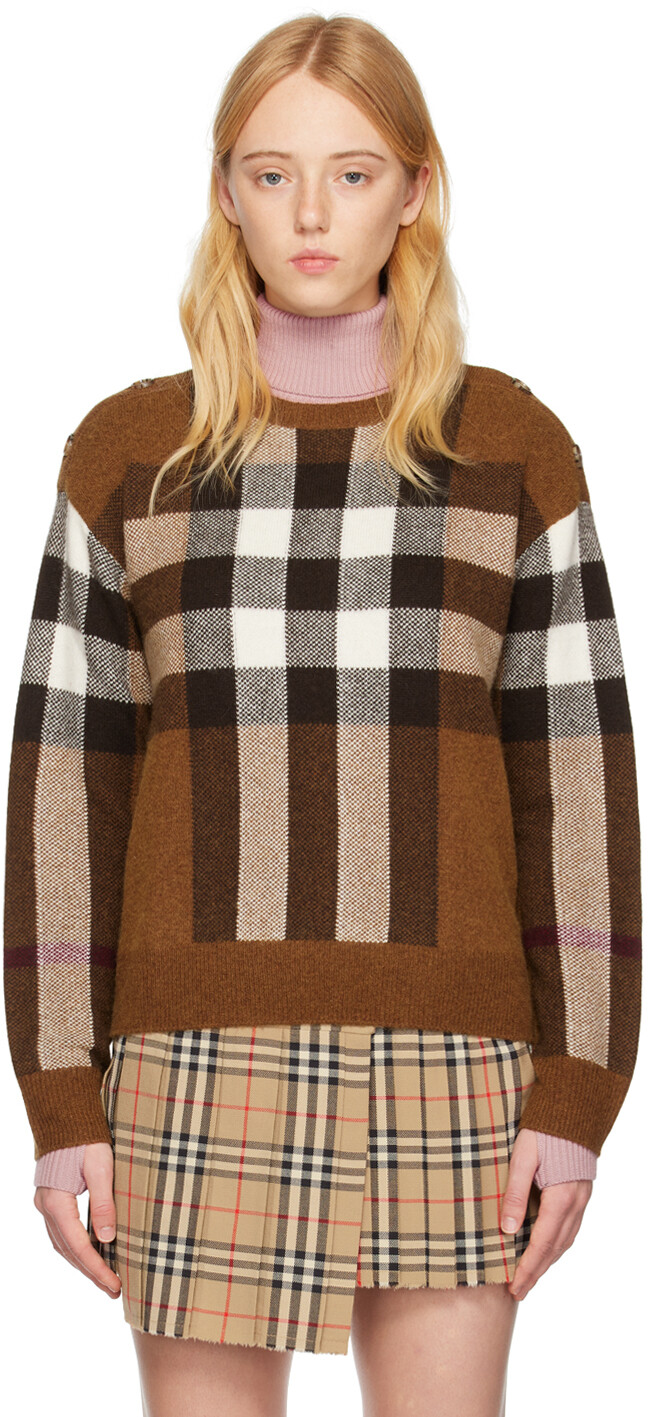 

Коричневый свитер Darla Burberry