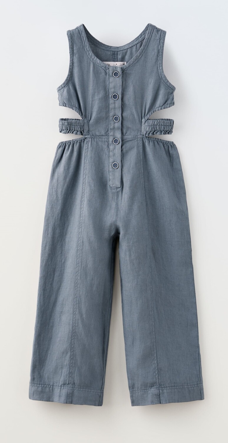 

Комбинезон Zara With Buttons And Cut-out Detail, синий