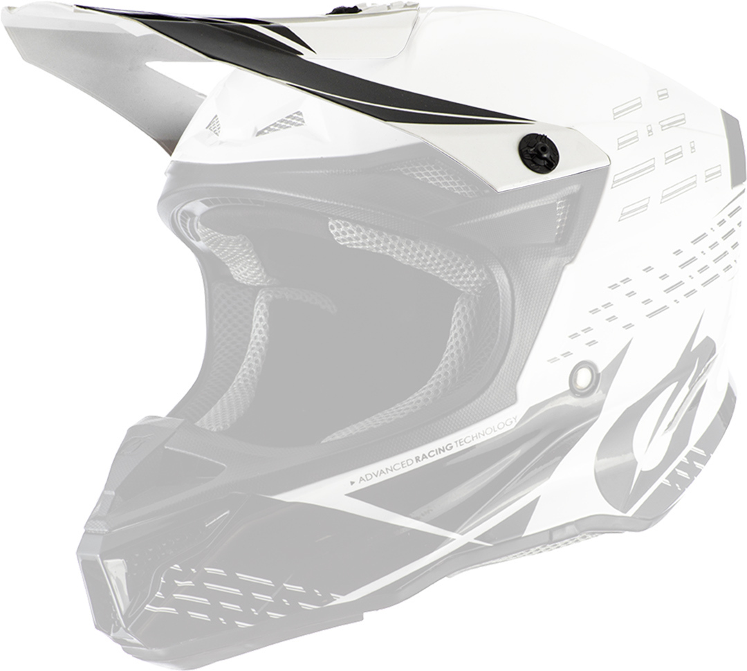цена Козырек шлема Oneal 5Series Polyacrylite Trace, черный/белый