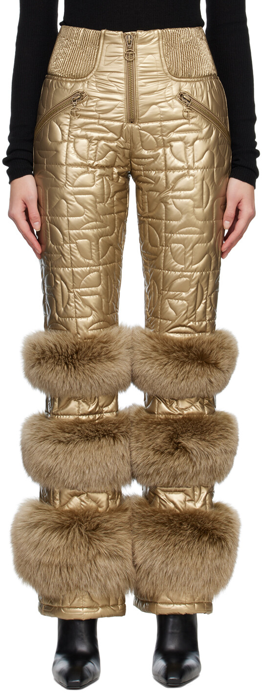 

Стеганые брюки-бомберы Gold Telfar Edition Moose Knuckles x Telfar, Коричневый, Стеганые брюки-бомберы Gold Telfar Edition Moose Knuckles x Telfar