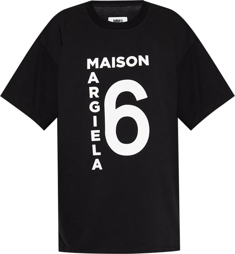 

Футболка MM6 Maison Margiela T-Shirt 'Black', черный