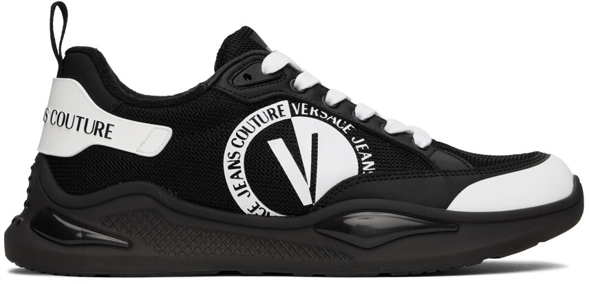 

Черно-белые кроссовки Levion Versace Jeans Couture