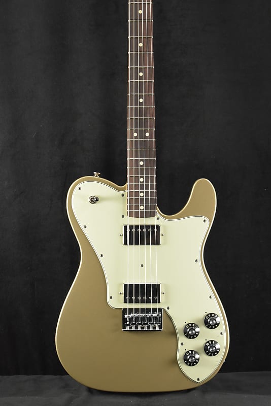 Fender Chris Shiflett Telecaster Deluxe Shoreline Gold цена и фото