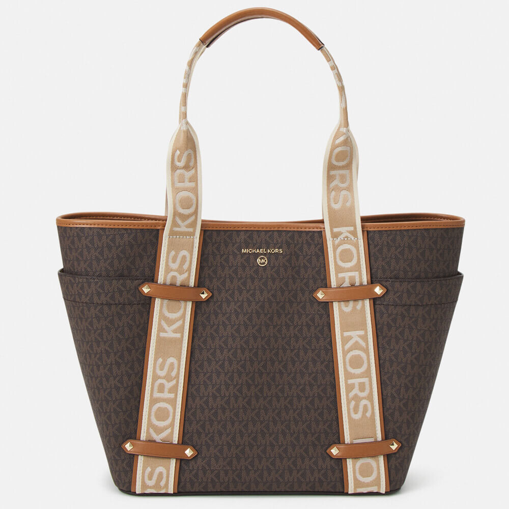 

Сумка-тоут Michael Kors Maeve Open, бежевый/коричневый